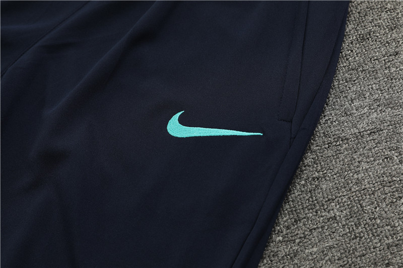 2025/2026 Barcelona blue black Half-Pull Training Suit