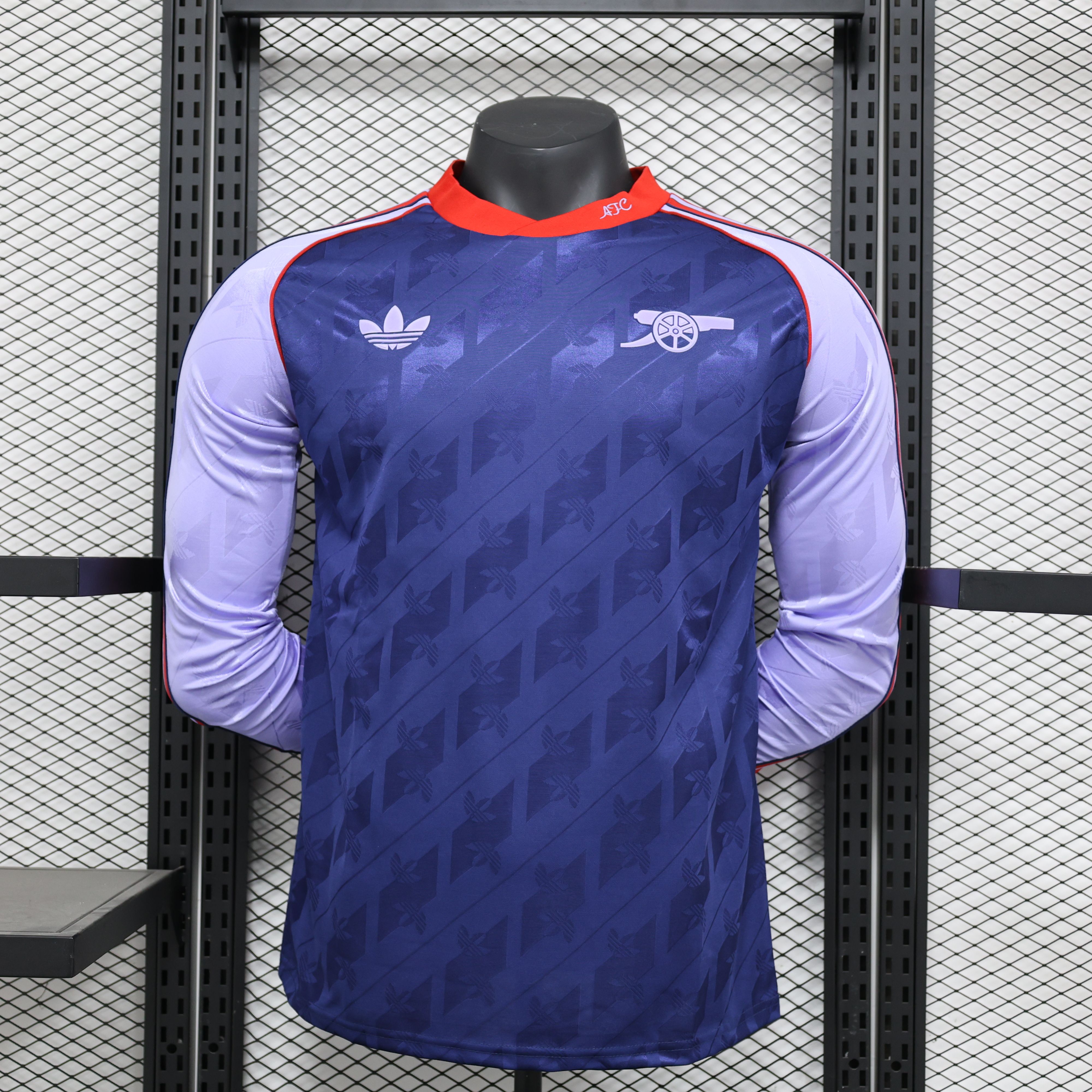 2024/2025 Retro Player Edition Arsenal Long Sleeve Football Jersey