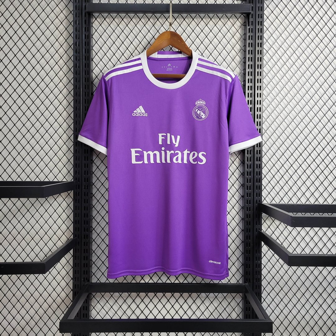 2016/2017 Real Madrid Purple Retro Away Football Shirt