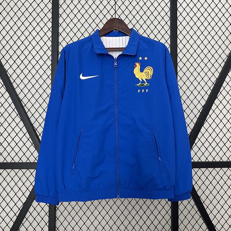 2024/2025 France Reversible Windbreaker(blue)Football Shirt