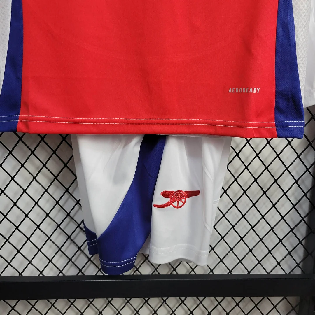 2024/2025 Long-Sleeve Arsenal Home Football Jersey Kids Size