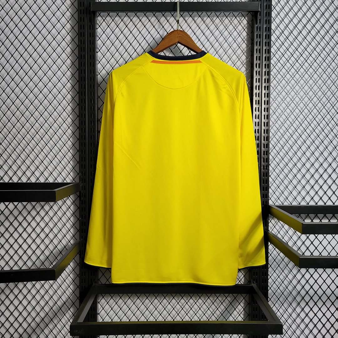 2008/2009 Retro Long Sleeve Barcelona Away Football Shirt