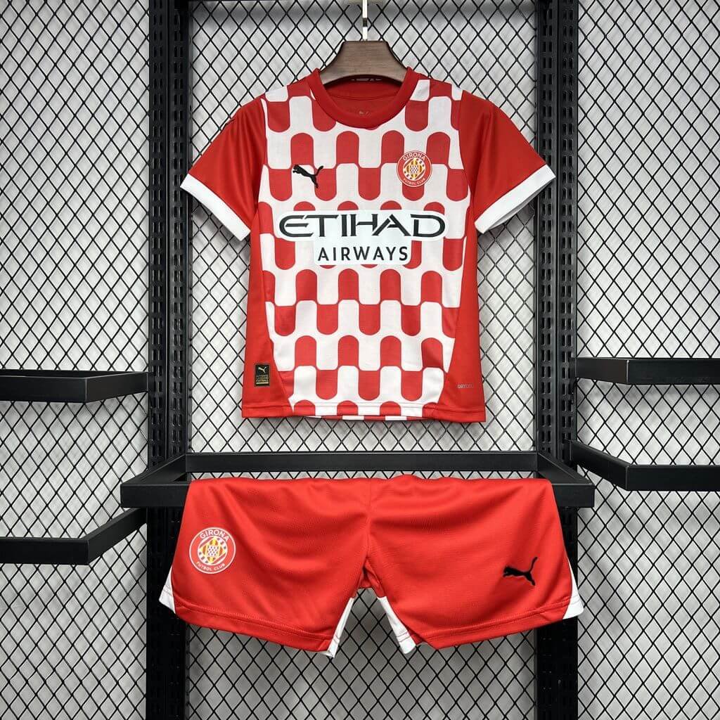 2024/2025 Girona Home Football Shirt Kids Size