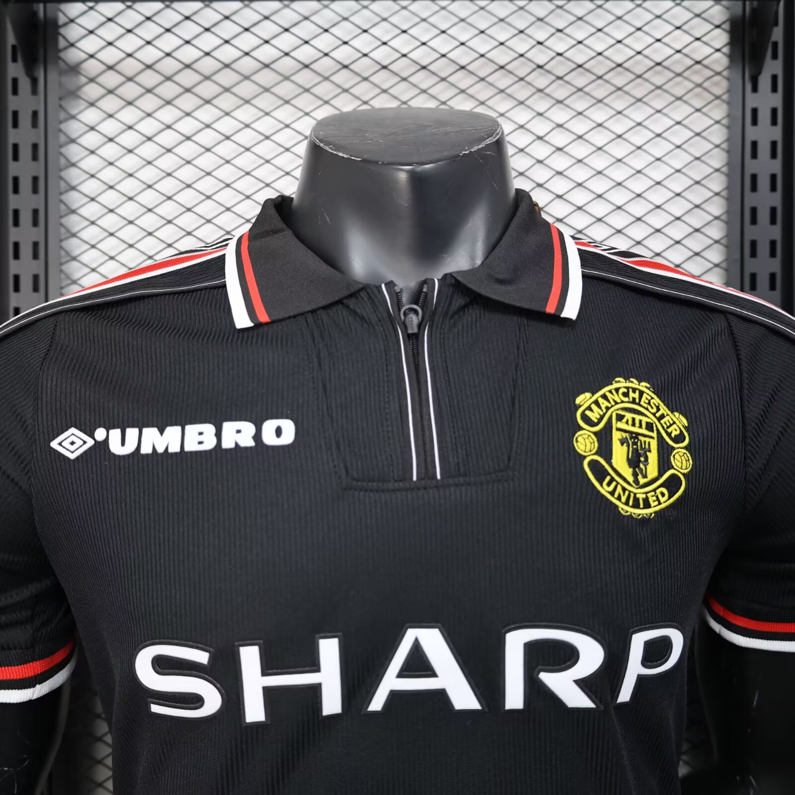 1998/1999 Manchester United Retro Edition Football Jersey Black