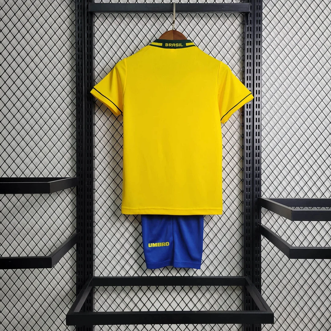 1994 Brazil Retro Home Football Shirt (For Kids )