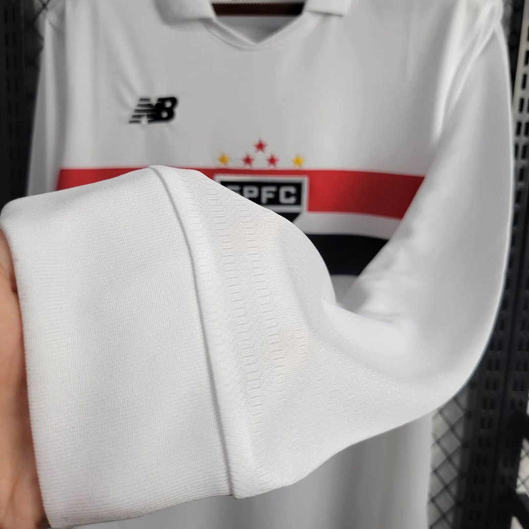 2024/2025 São Paulo Long Sleeve Home Football Shirt