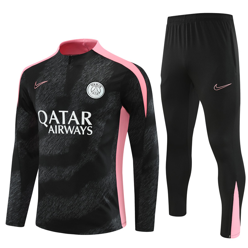 2024/2025 Paris Saint-Germain Black Half-Pull Training Suit Camouflage Edition