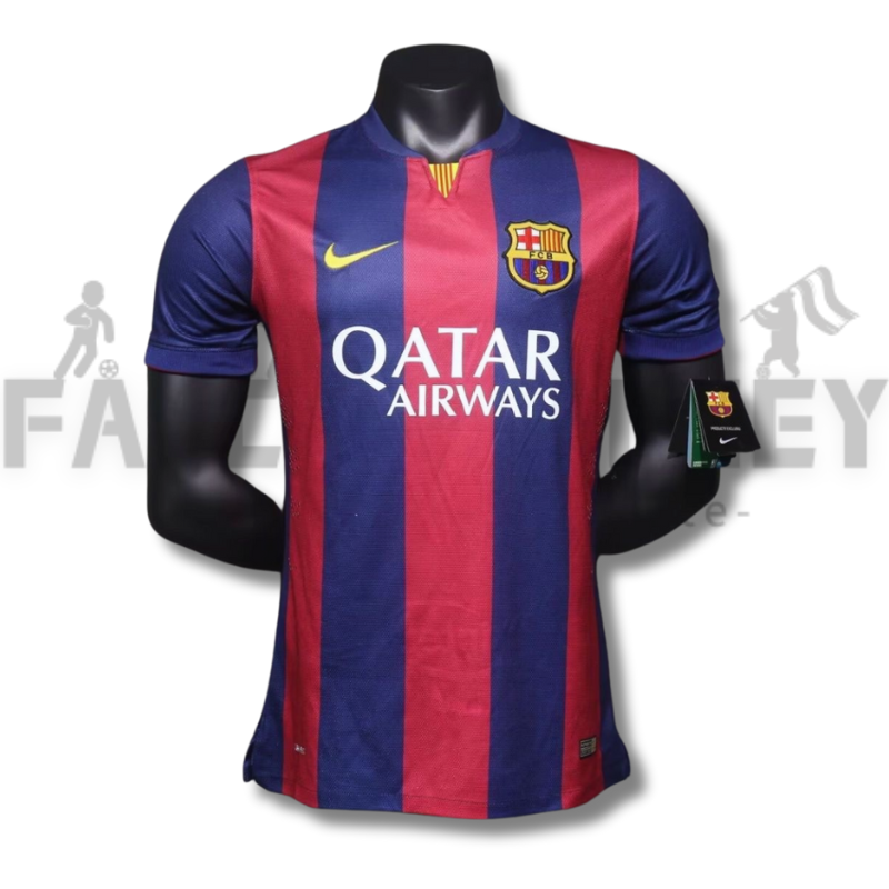 2014/2015 Barcelona Retro Home Football Shirt(Player Version )