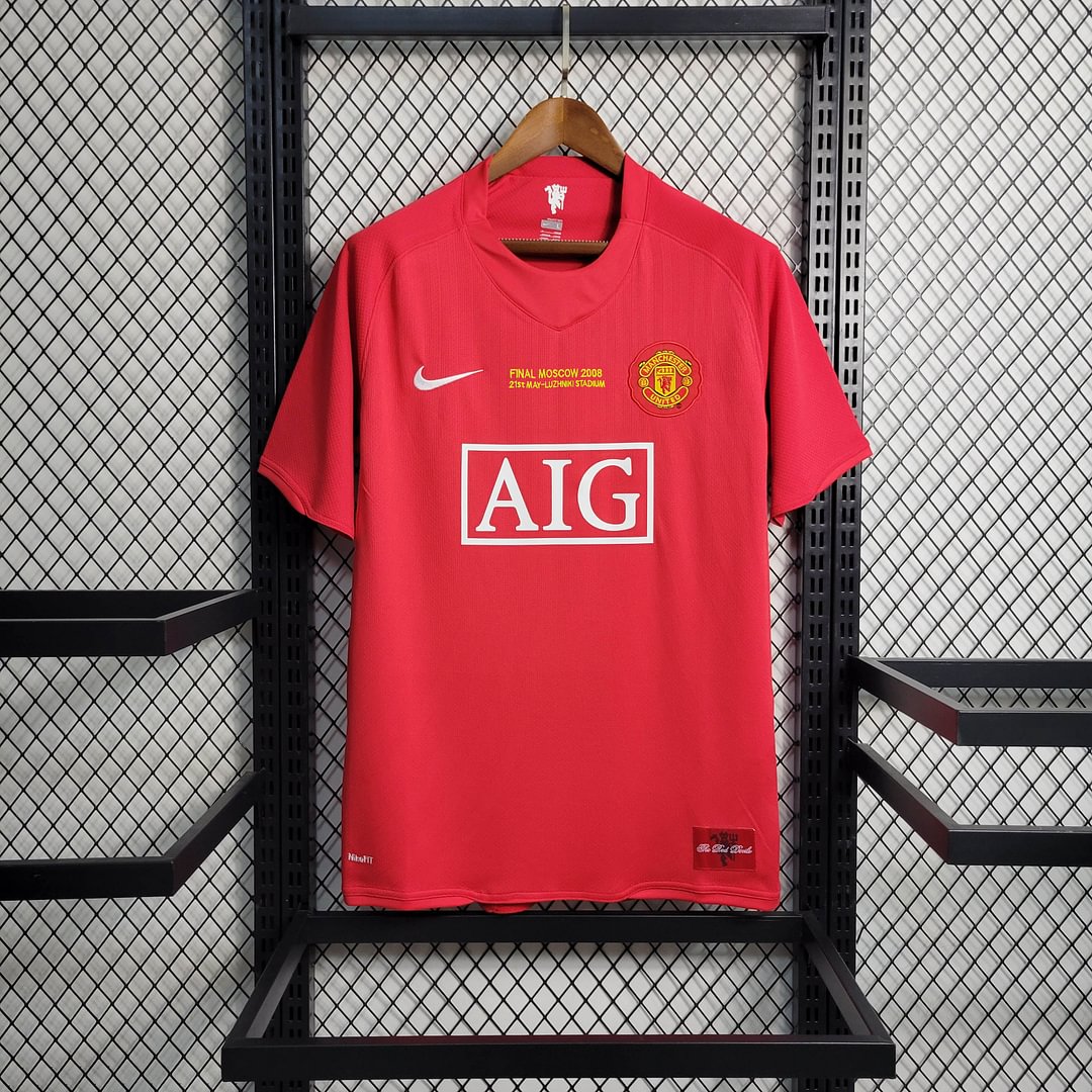 2007/2008 Manchester United Retro Home Football Shirt