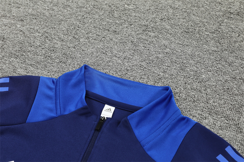 2024/2025 Al-Nassr Half-Pull Training Suit Royal Blue Football Shirt