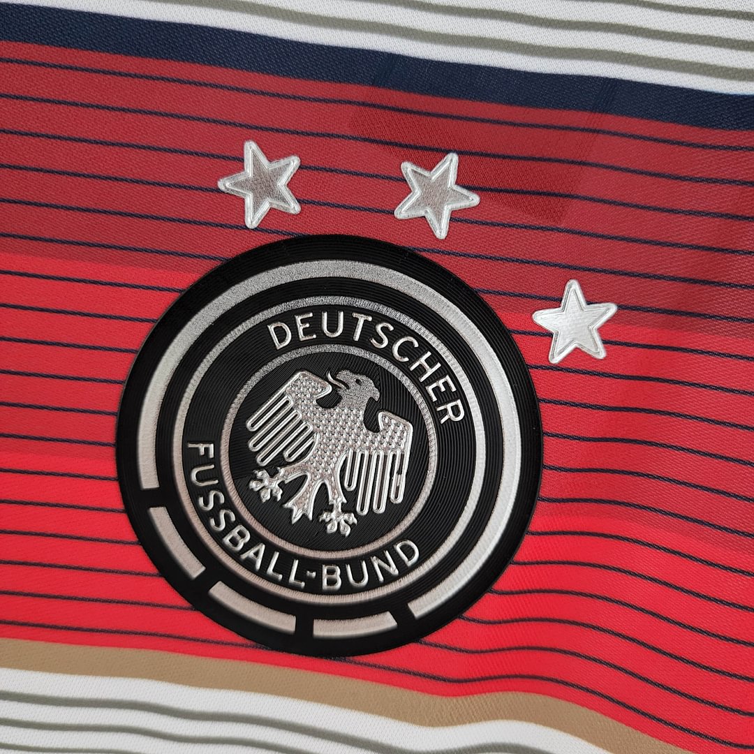 2014 Germany Retro White Home Football Shirt( Fans Edition )