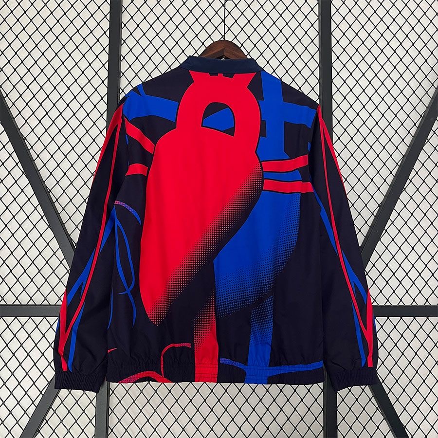 2023/2024 Barcelona(Red and Blue)Double-sided Windbreaker Football Jersey