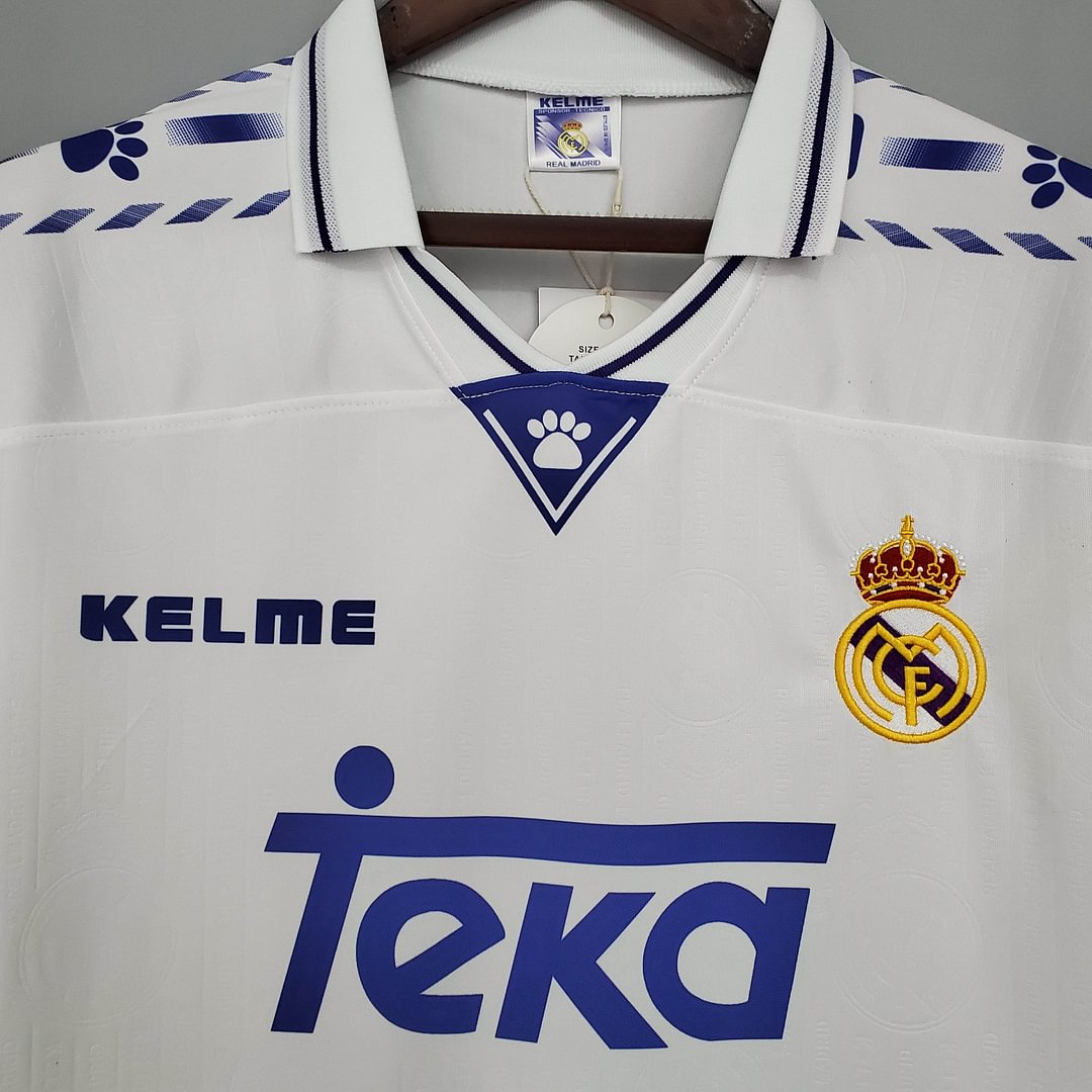 1996/1997 Real Madrid Retro Home Football Shirt