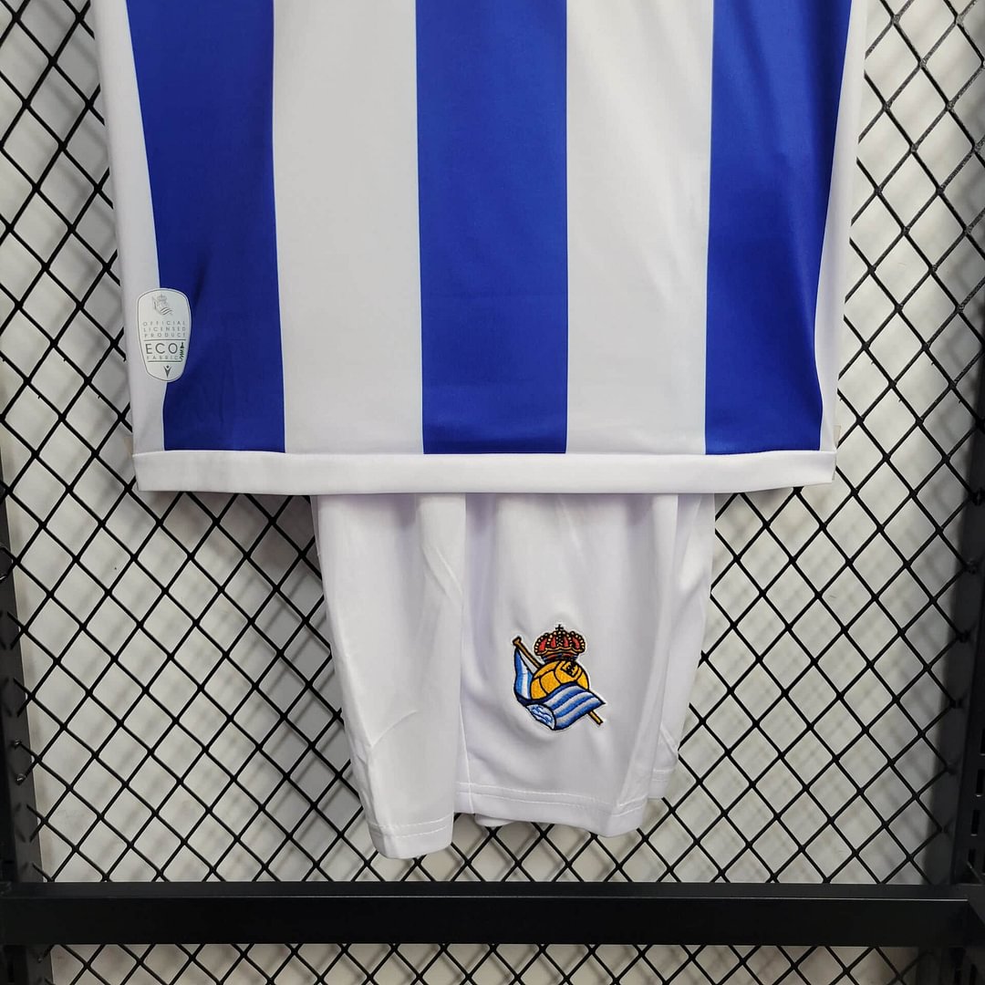 2024/2025 Real Sociedad Home Football Shirt Kids