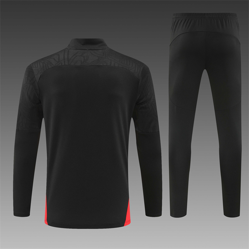 2024/2025 AC Milan Black Half-Pull Training Suit Player Edition