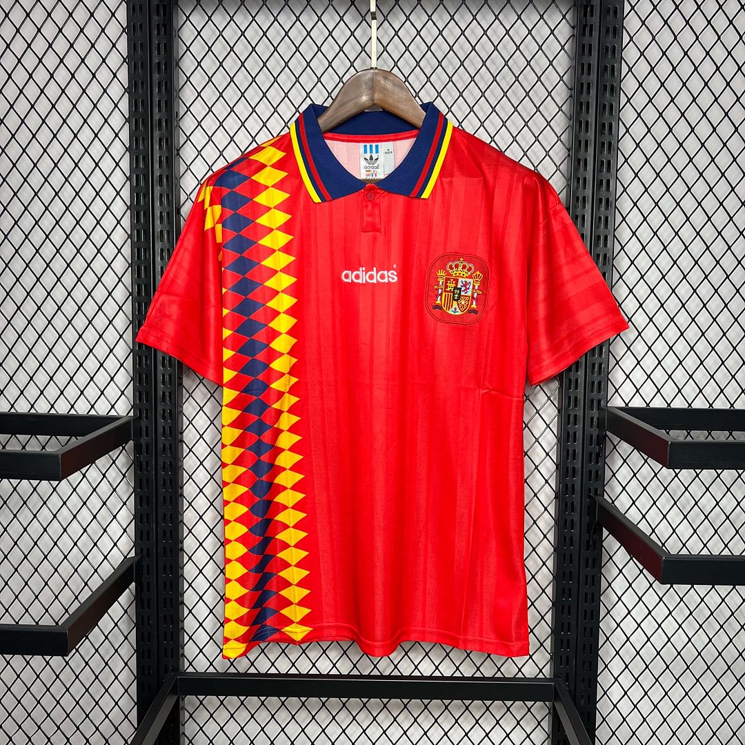 1994 Spain Retro Home Football Shirt
