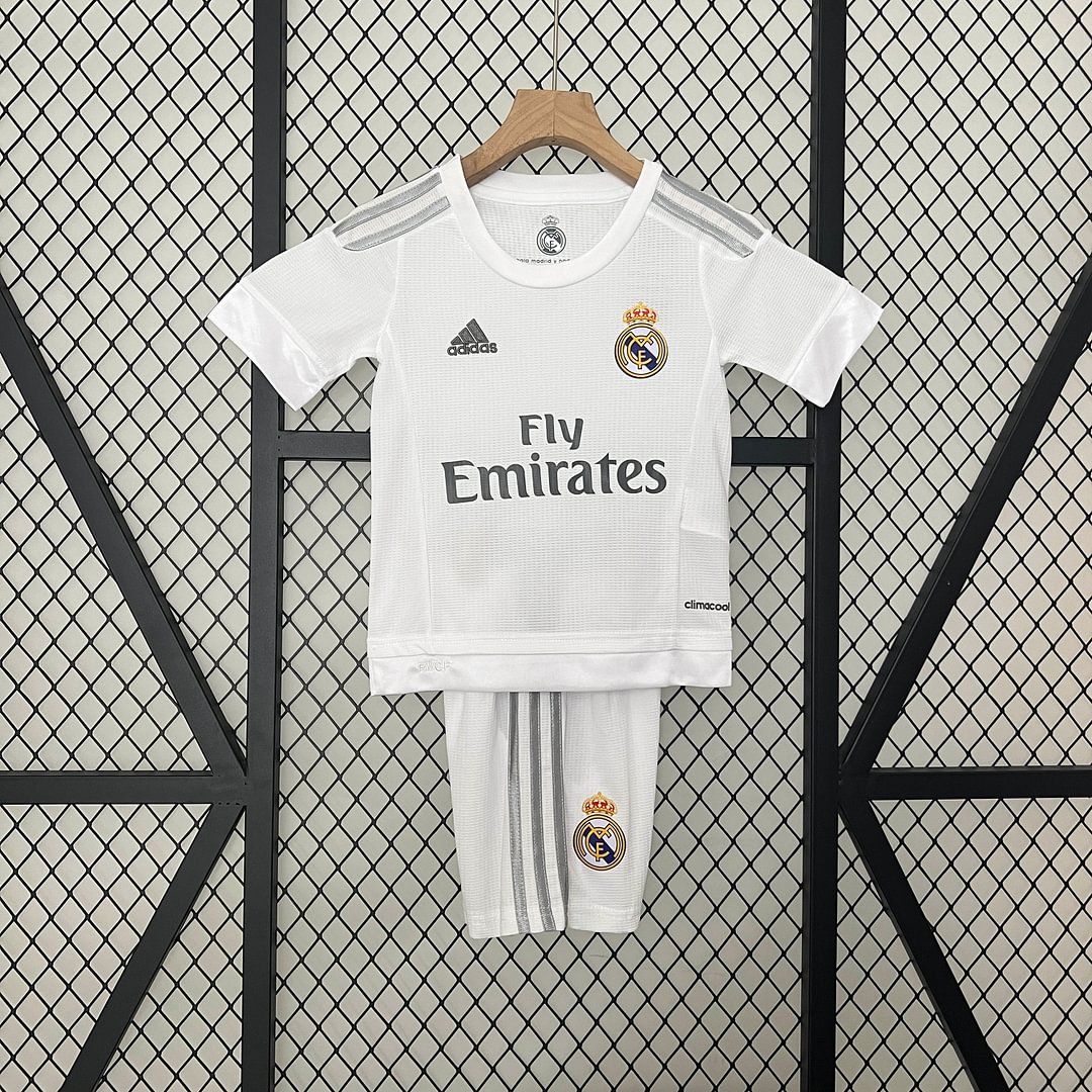 2015/2016 Real Madrid Retro Home Football Shirt Kids Size