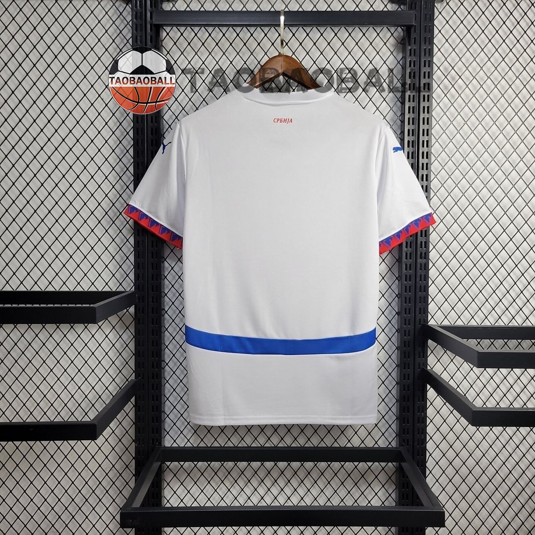 2024 Serbia Away Football Shirt(Fan version)