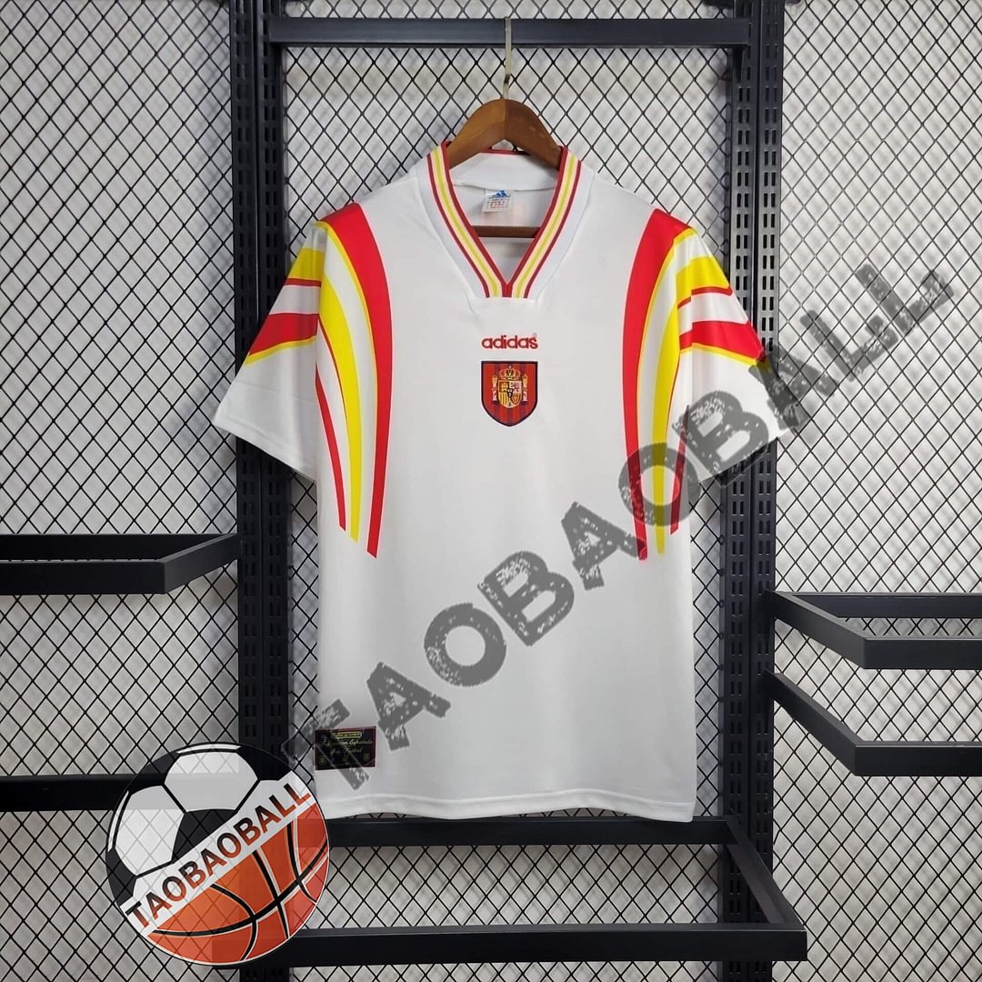 1996 Spain Retro Away Football Shirt