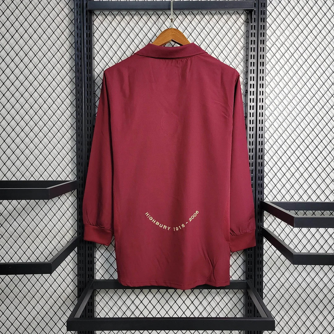 2005/2006 Retro Long-Sleeve Arsenal Home Football Shirt