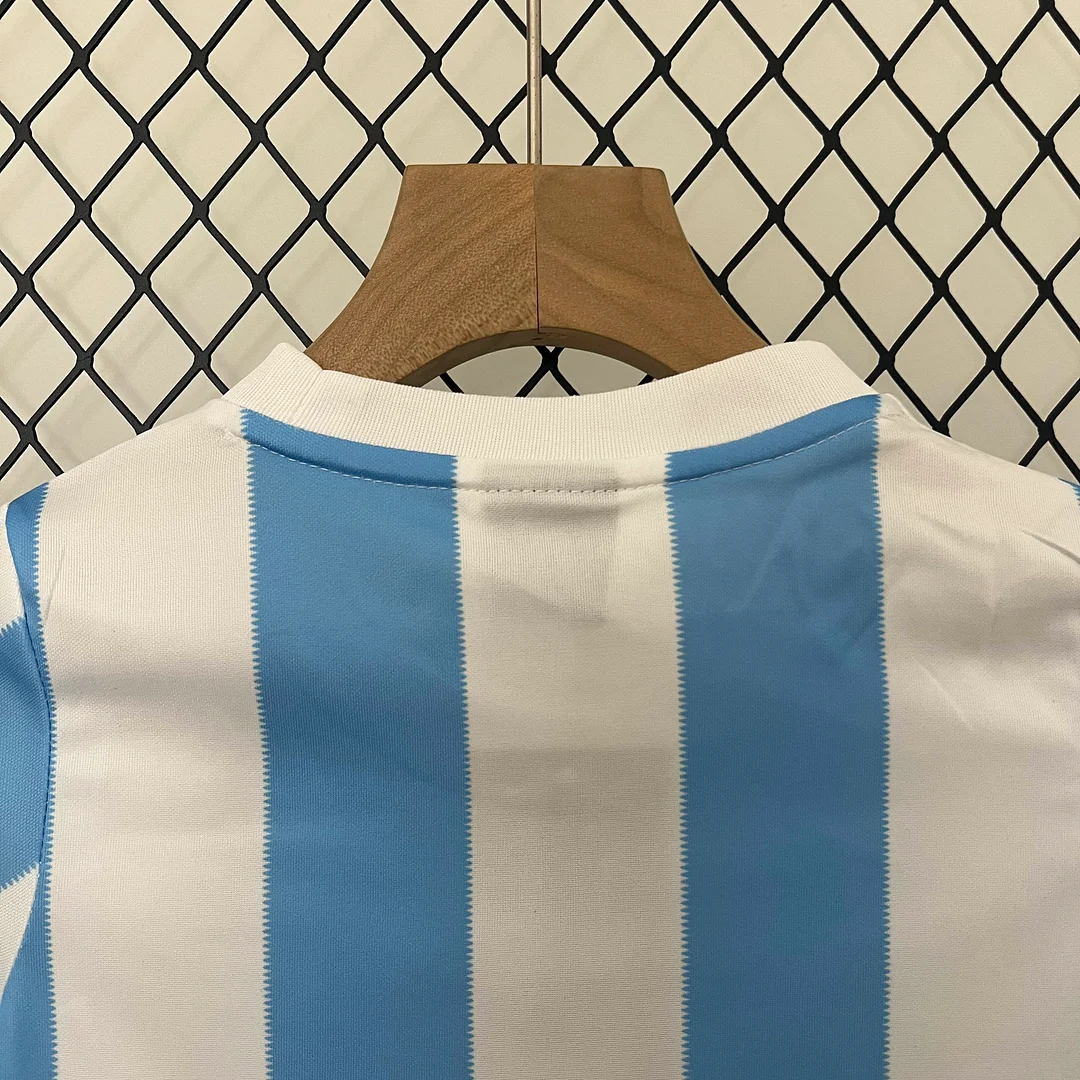 1986 Retro Argentina Home Football Shirt Kids