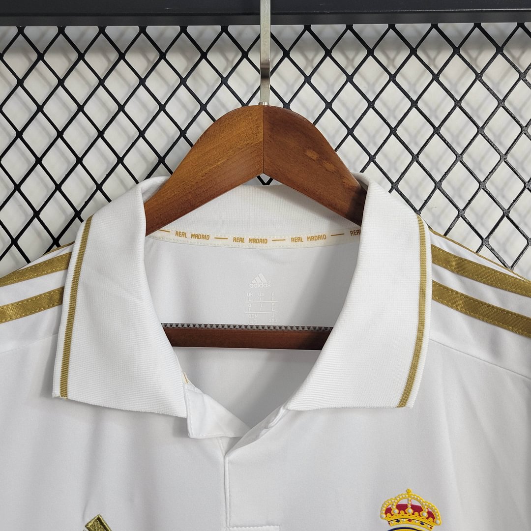 2011/2012 Real Madrid Retro Long Sleeve Home Football Shirt