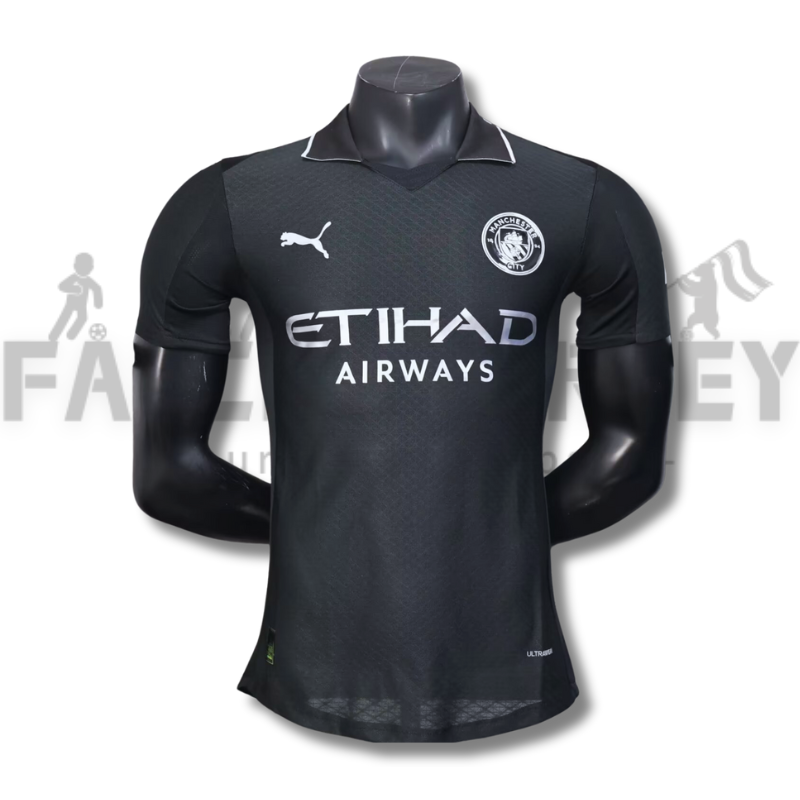 2025/2026 Manchester City Black 3rd Away Football Shirt For Player Version