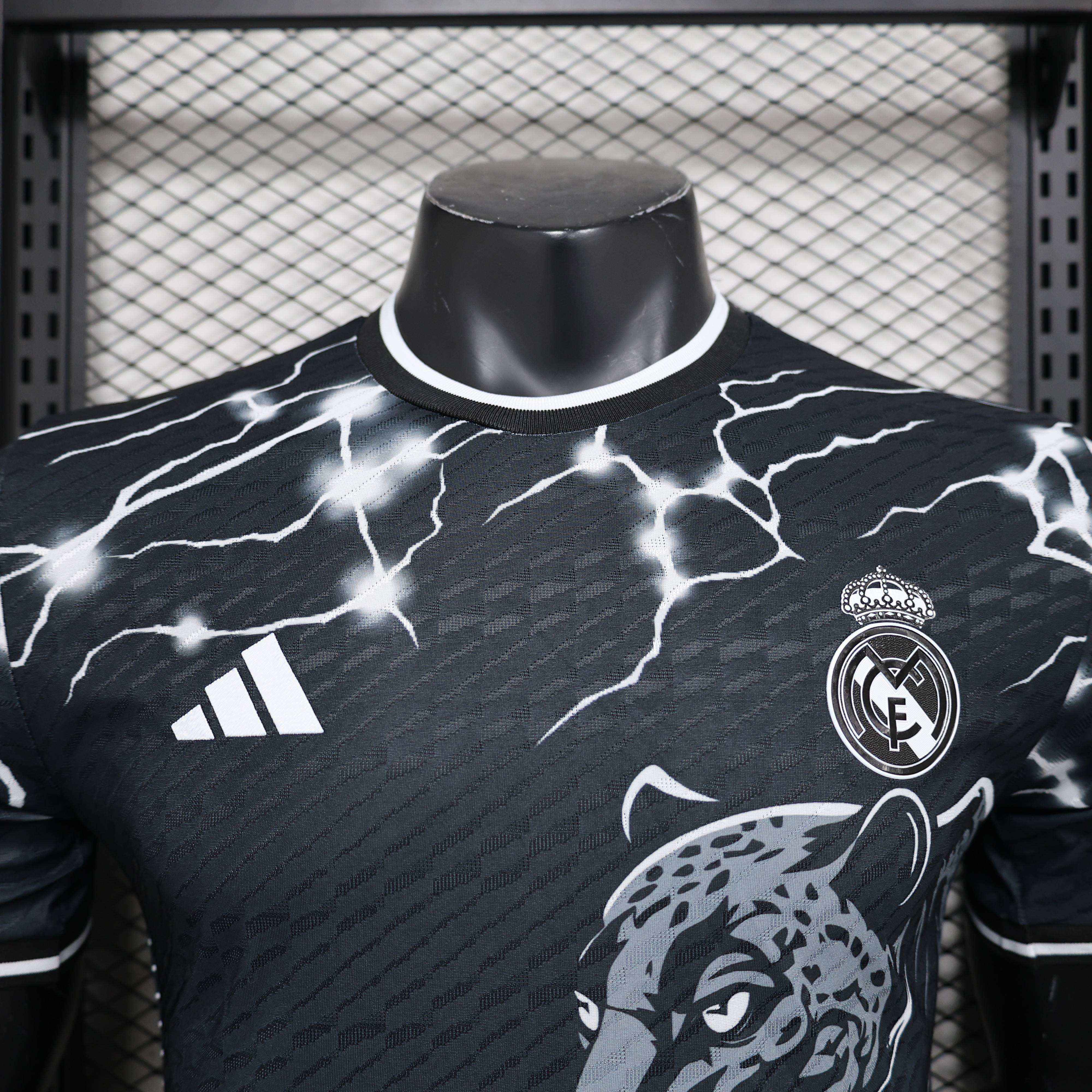 2024/2025 Real Madrid Black Leopard Special Edition Football Jersey For Player Version
