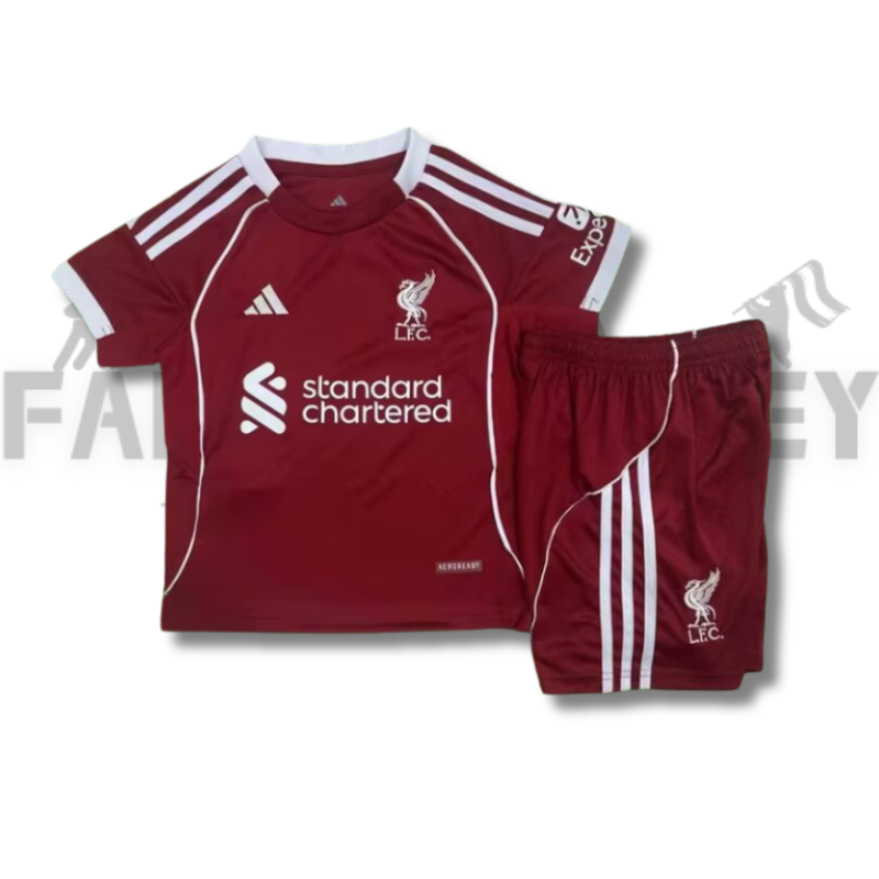 2025/2026 Liverpool Home Football Shirt(For Kids)