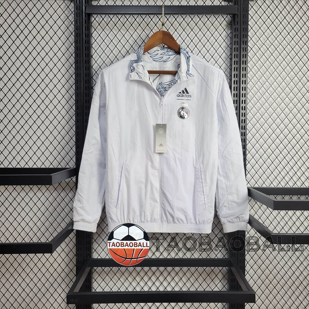 2024/2025 Real Madrid (white dragon) Reversible Windbreaker Football Shirt