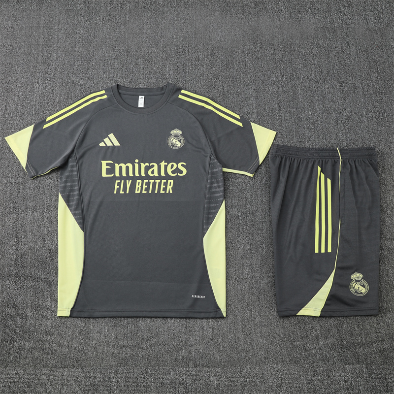 2025/2026 Real Madrid Grey Training Wear Suit Shirt