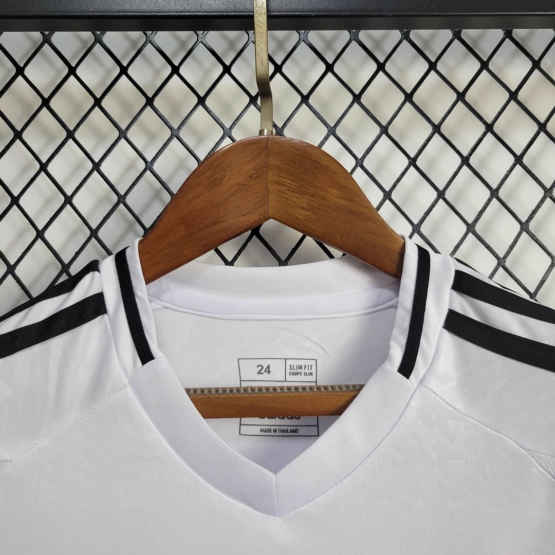2024/2025 Real Madrid Long Sleeve Home Football Shirt Kids Size