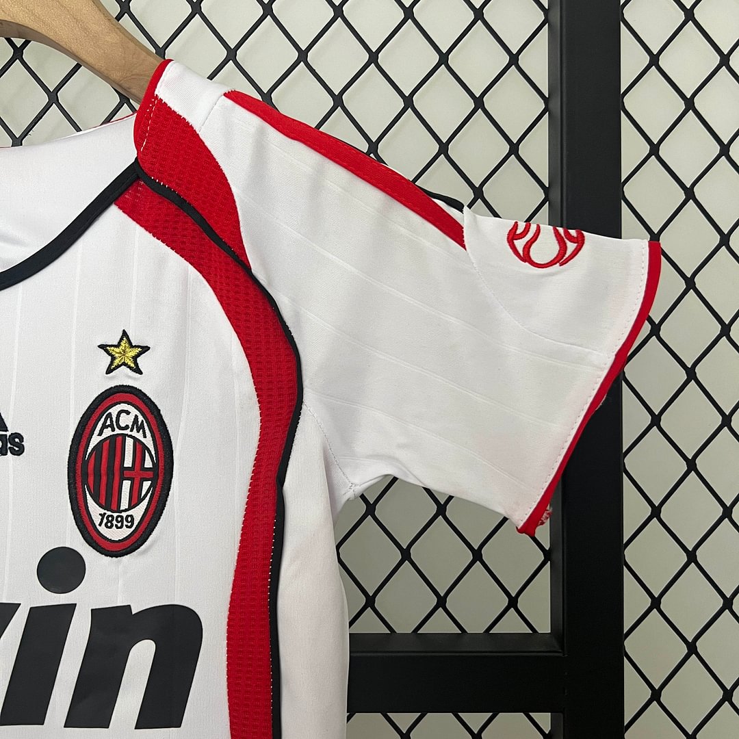 2006/2007 Retro AC Milan Away Champions League Football Shirt Kids