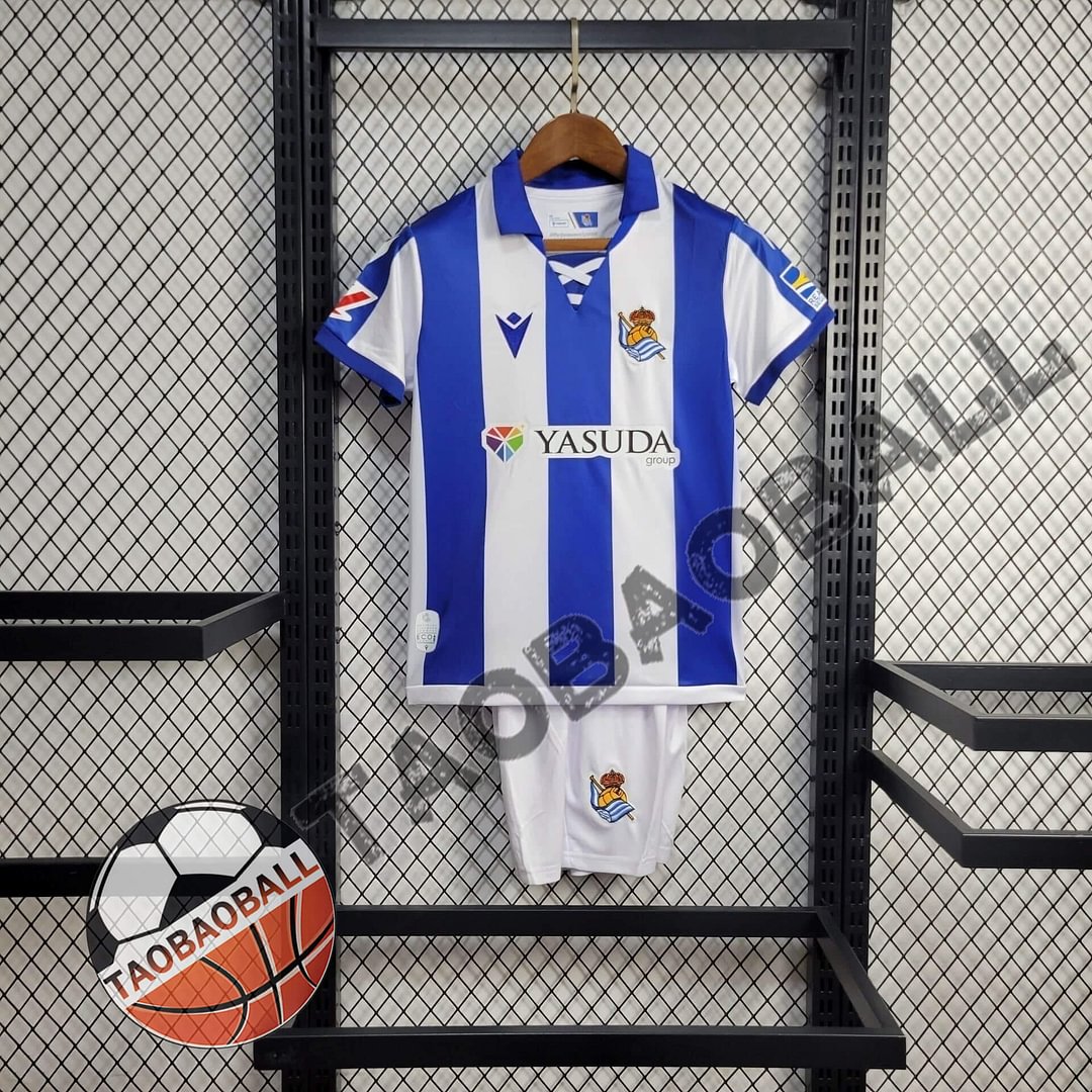 2024/2025 Real Sociedad Home Football Shirt Kids