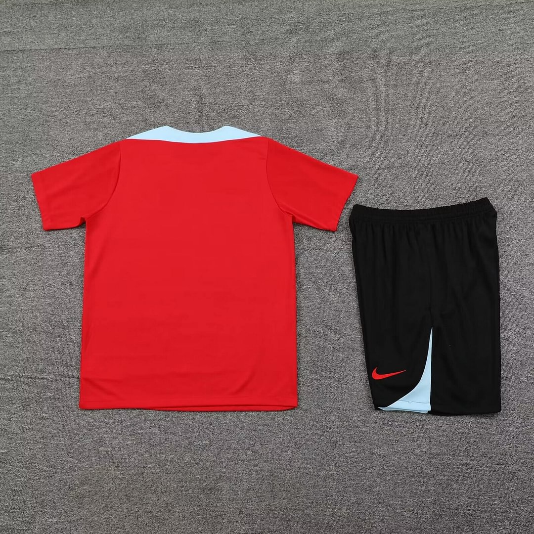 2024/2025 Barcelona Training Wear Red Suit Shirt