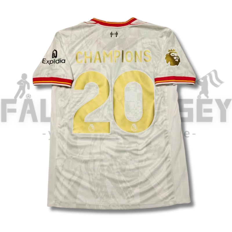 2024/2025 Liverpool 2th Away EPL league Champions 25 Football Jersey( Player Edition )