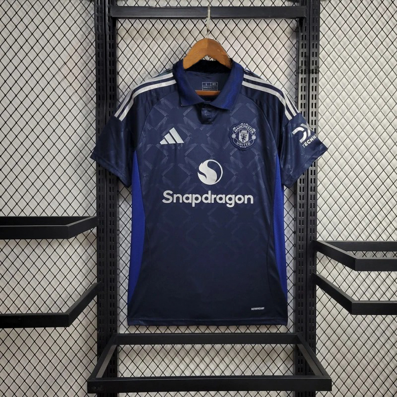 2024/2025 Manchester United Royal Blue Away Football Shirt For Player Version