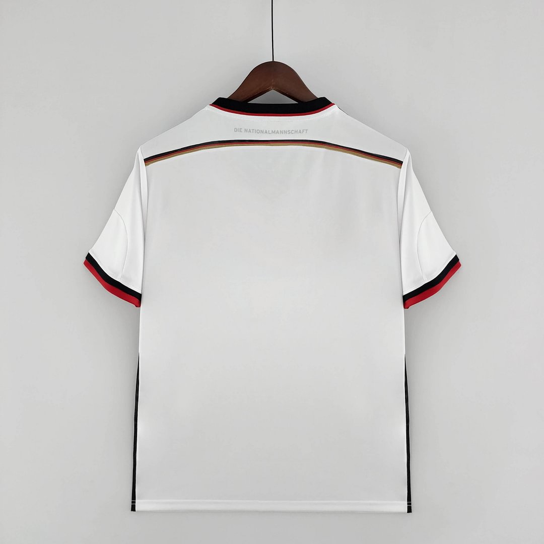 2014 Germany Retro White Home Football Shirt( Fans Edition )