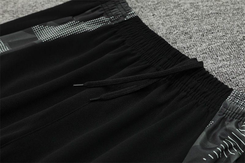 2024/2025 Al-Nassr Half-Pull Training Suit Black Football Shirt