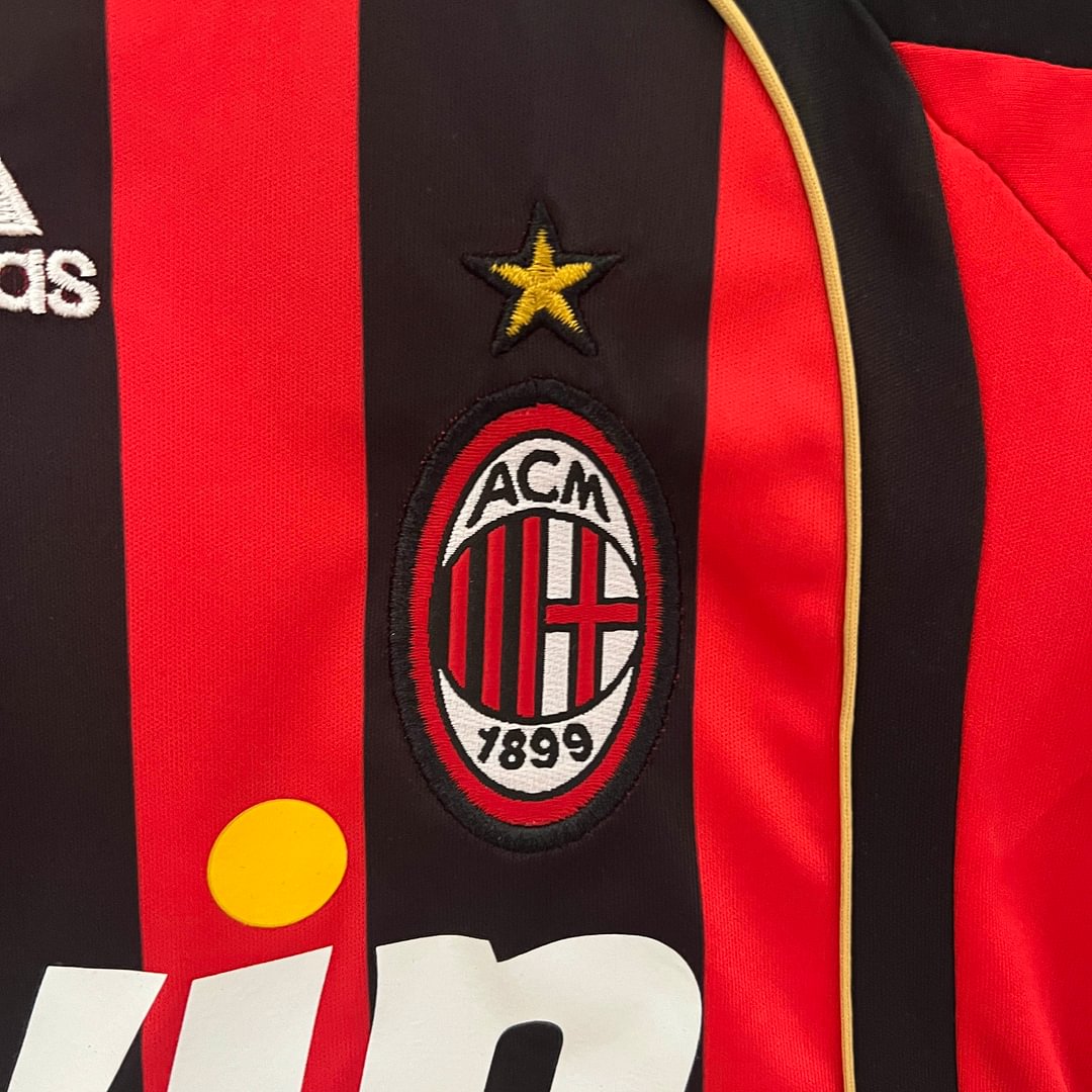 2006/2007 Retro AC Milan Home Champions League Football Shirt Kids