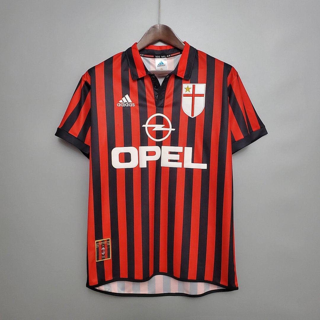 1999/2000 AC Milan Retro Home Football Shirt