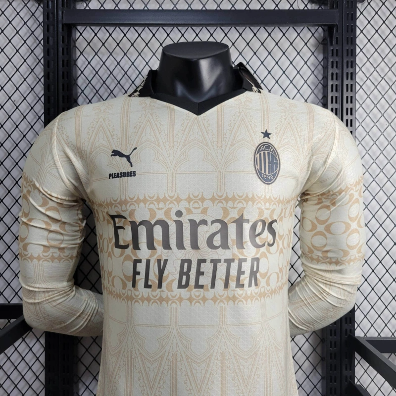 2023/2024 Player Version Long Sleeve AC Milan Joint Edition Football Shirt