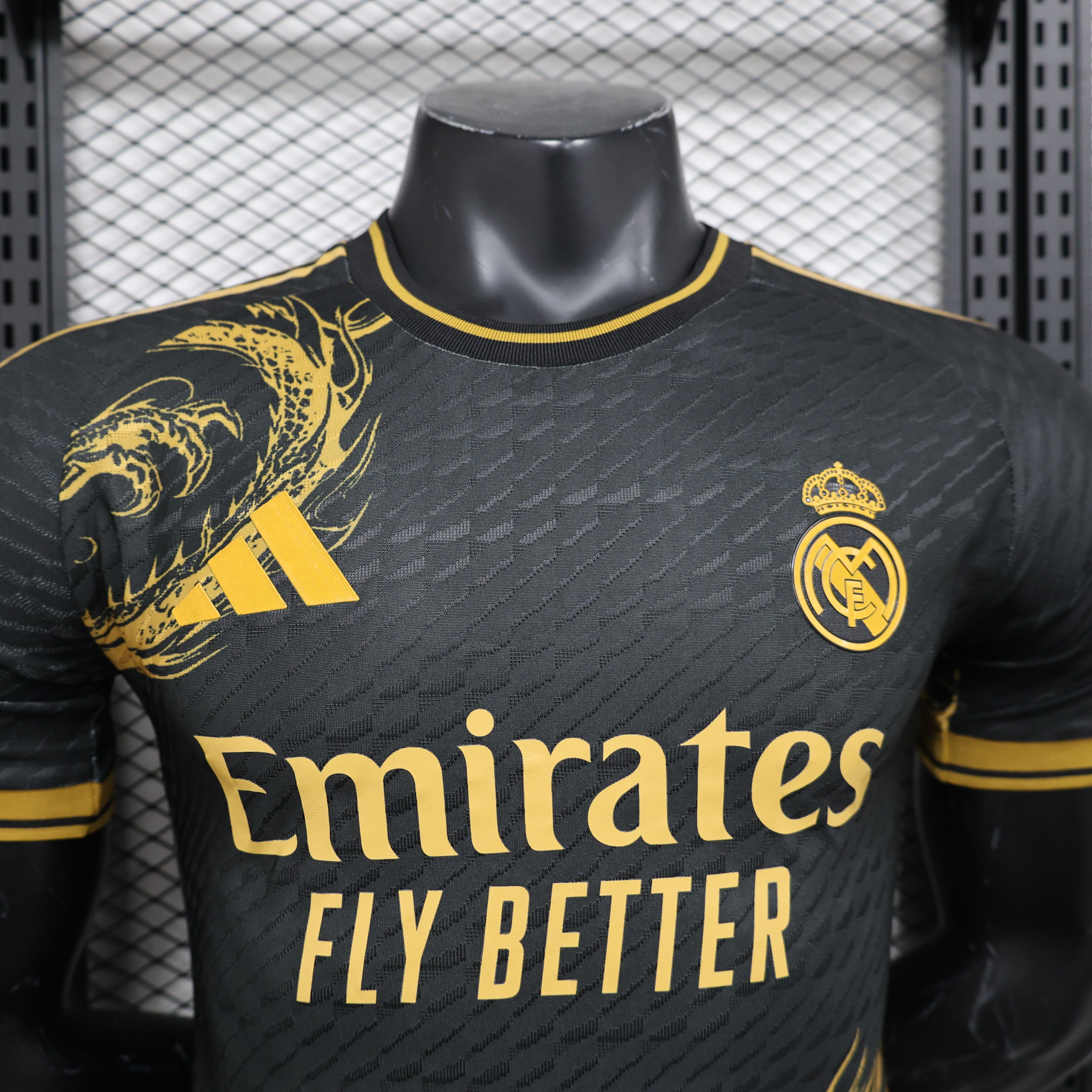 2024/2025 Real Madrid Gold Dragon Special Edition Football Jersey For Player Version