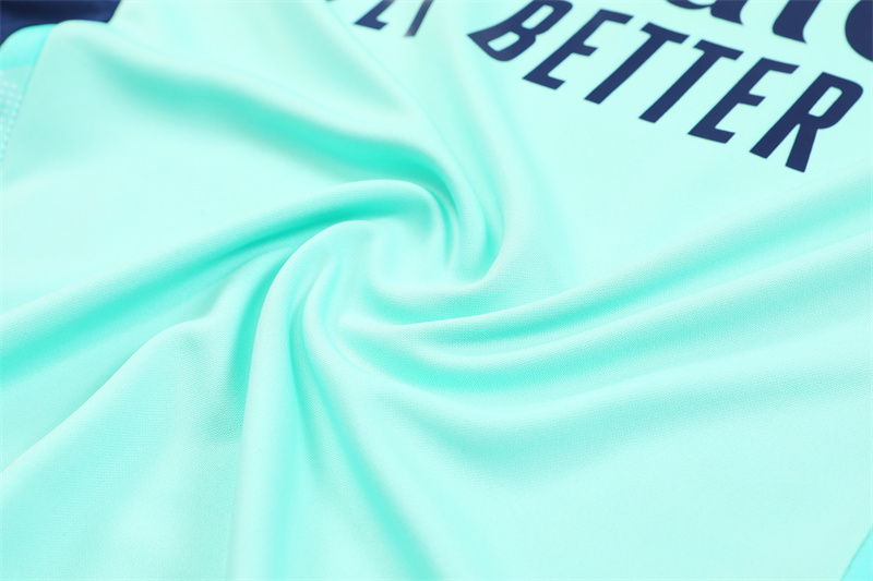 2024/2025 Arsenal Light Blue Half-Pull Training Suit Player Edition