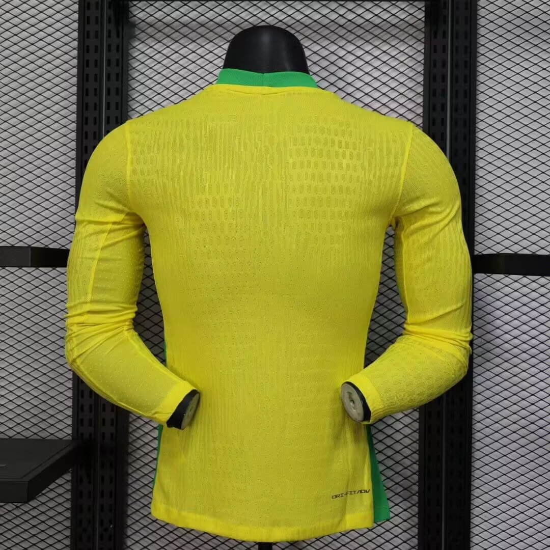 2025/2026 Brazil Long sleeves Home Football Shirt For Player Version