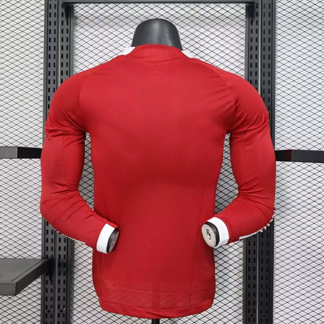 2025/2026 Liverpool Home Long Sleeve Jersey(Player Version)