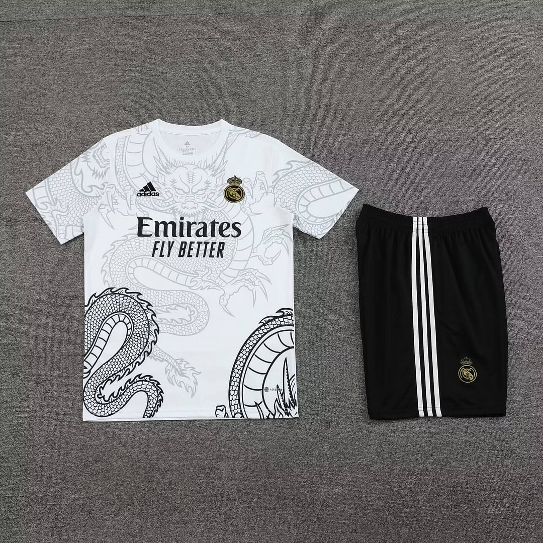 2024/2025 Real Madrid White Dragon Training Wear