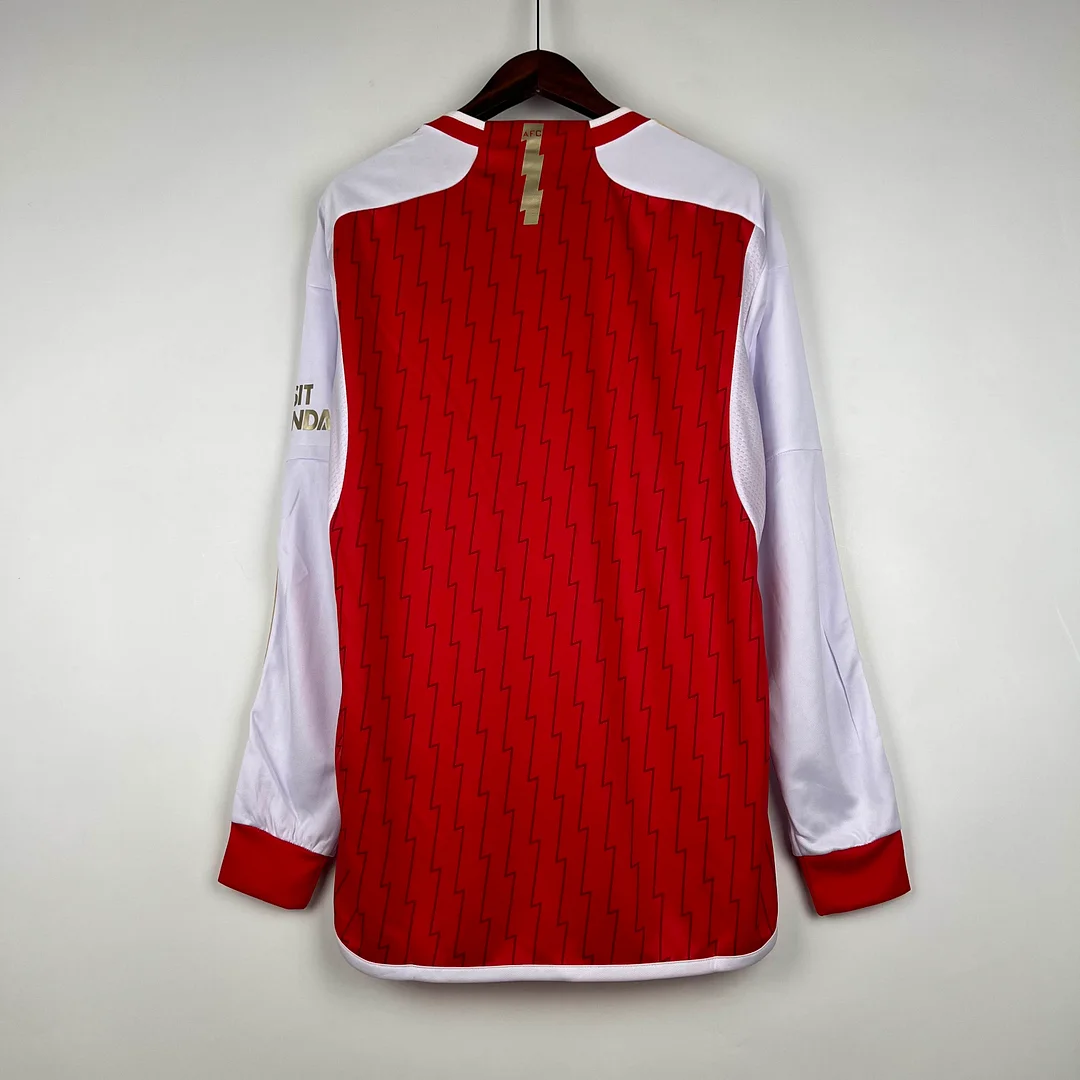 2023/2024 Long-Sleeve Arsenal Home Football Jersey