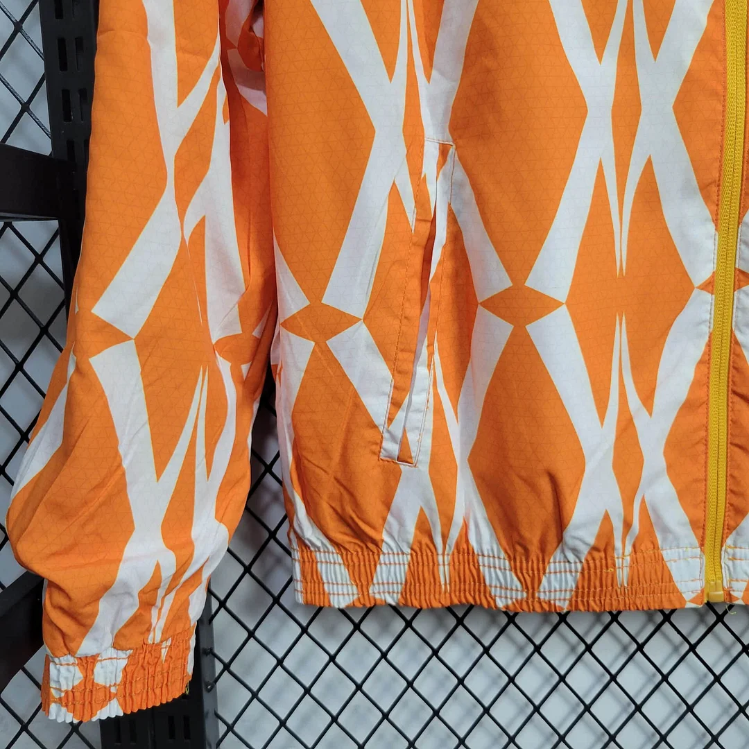 2024 Ivory Coast Reversible Windbreaker(Yellow-Orange) Football Shirt