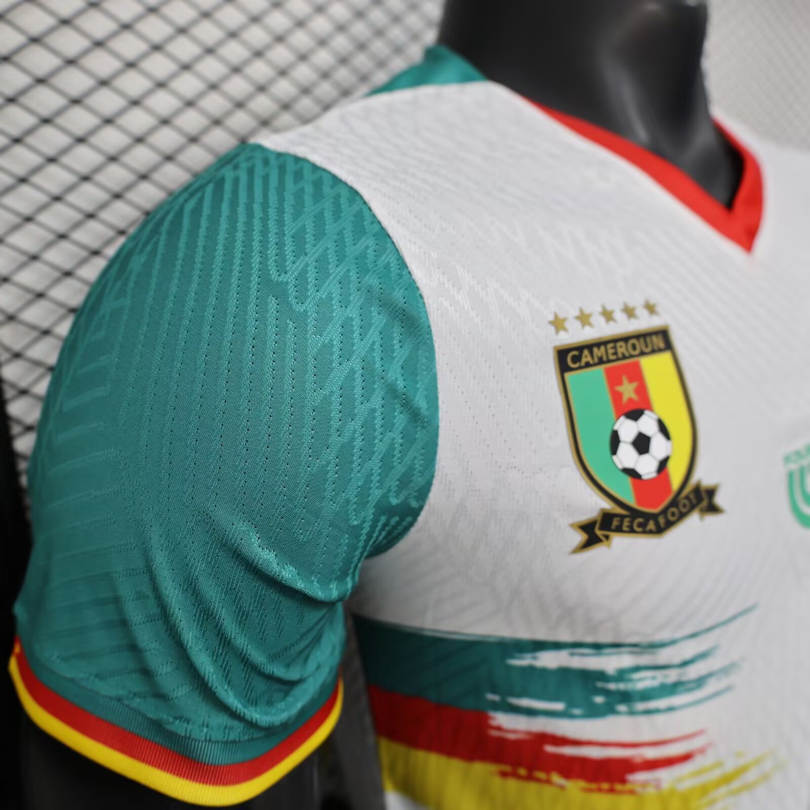 2025/2026 Cameroon Whitr 2th Away Football Shirt For Player Version